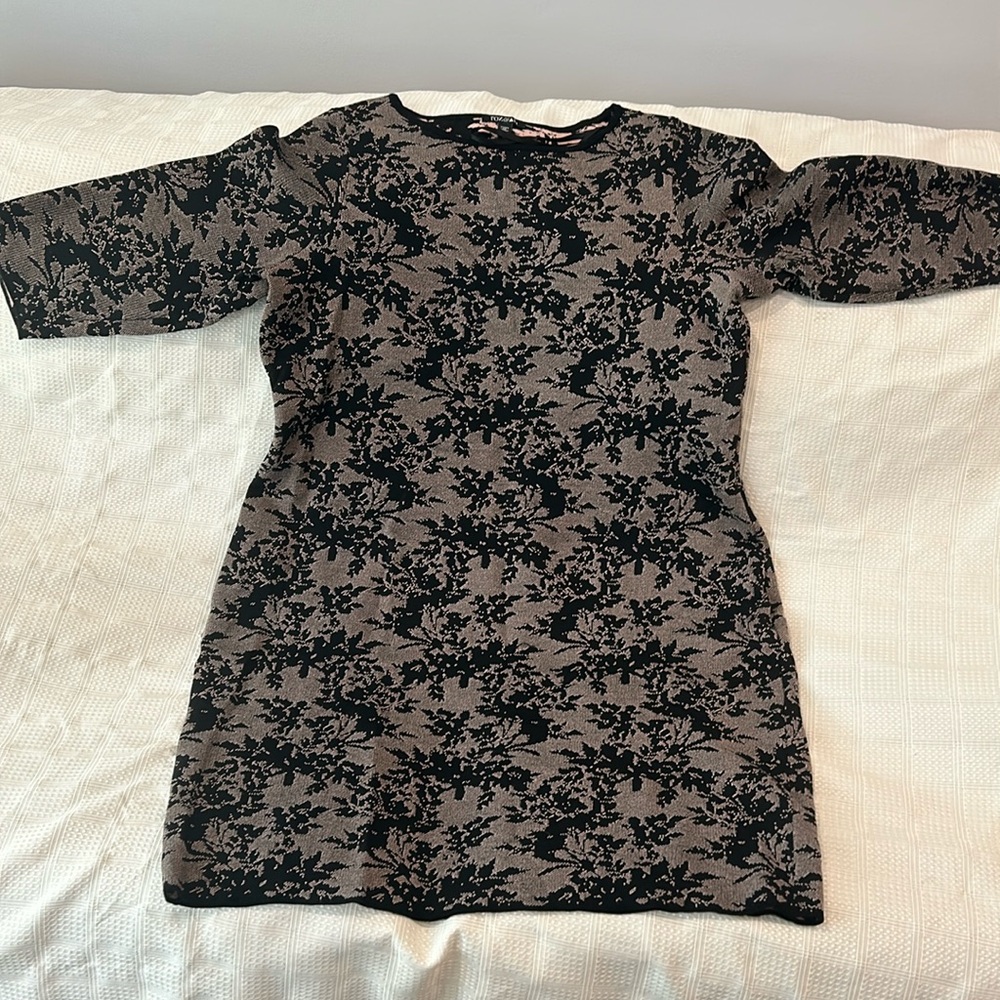 Black and tan dress, size 3X, Roz&Ali, only used once